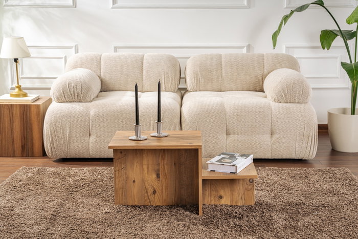 Aucune Mesa de centro HARMONY Rectangular Pino Atlántico